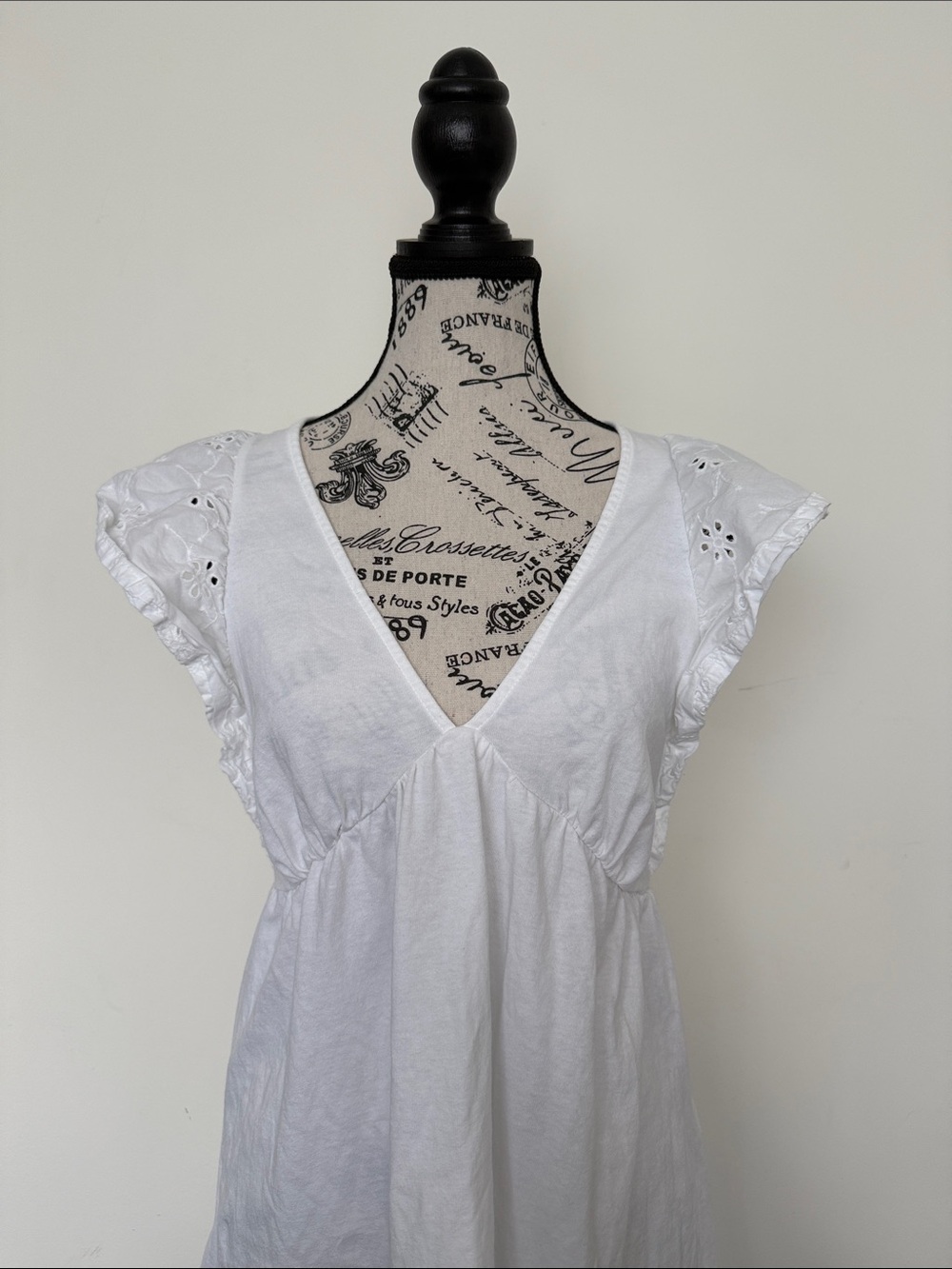 Miss Selfridge 100% Cotton White Dress - Size M